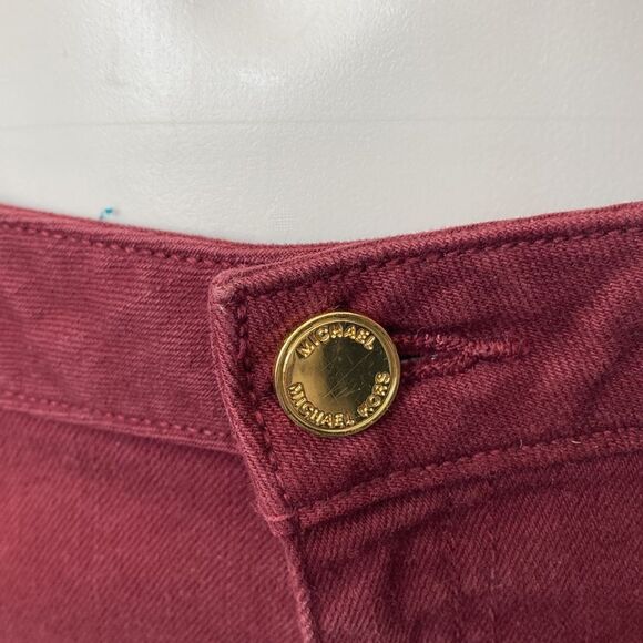 Michael kors skinny  burgundy jeans - Picture 8 of 11